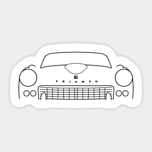 Triumph GT6 Mk1 classic car outline graphic (black) Sticker